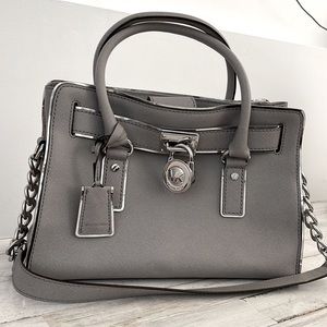Michael Kors Medium Satchel in Gray